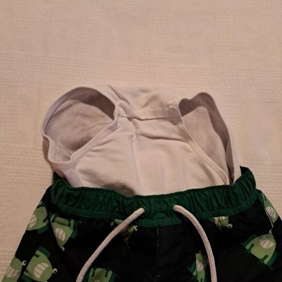 Gymboree boys 18-24 frog design swim shorts PUL lining - Picture 4 of 4